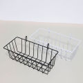 Metal Decorative Storage Basket DIY Iron Grid Flower Pot Hanging Shelf Wall Art Mounted Frame Mesh Display Rack Home Decoration Cologo. 