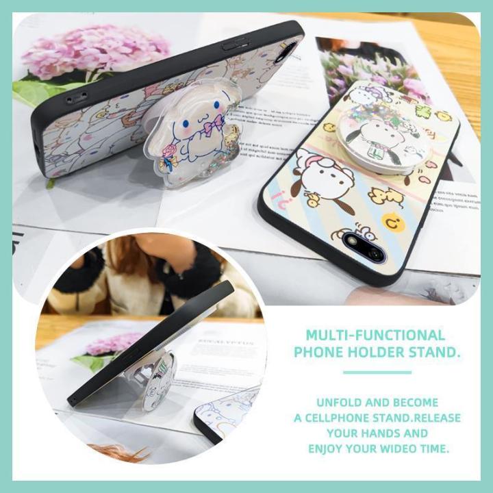 Back%20Cover%20Kickstand%20Phone%20Case%20For%20Huawei%20Y5%202018/Honor%207s/8%20Lite%20Glitter%20Skin%20feel%20silicone%20Simplicity%20Cartoon%20TPU%20-%20Image%202