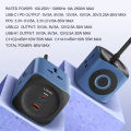 LDNIO SC3319 Power Strip Cube with 3 Universal Outlets and 2 USB C + 1 USB Port 65W PD Fast Charging – 2M Power Cord Extension Socket. 