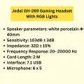 Jedel GH-269 Gaming Headset With RGB Lights GH112 Without RGB. 