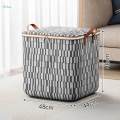 Clothes Storage Bags Clothes Storage Bin Portable with Zipper Folding Box Organizing Organizer Container Tote for Toys, Clothing, Vacation, Bedding , 100L 48x44x48cm. 