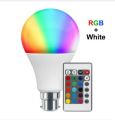 RGB 16 Color Changing 15W B22 LED Bulb With Remote Controller. 