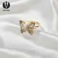 Prism erfly Ring Sparkling erfly Rhinestone Ring Adjustable Jewelry for Wedding Party Gifts tail Ring. 