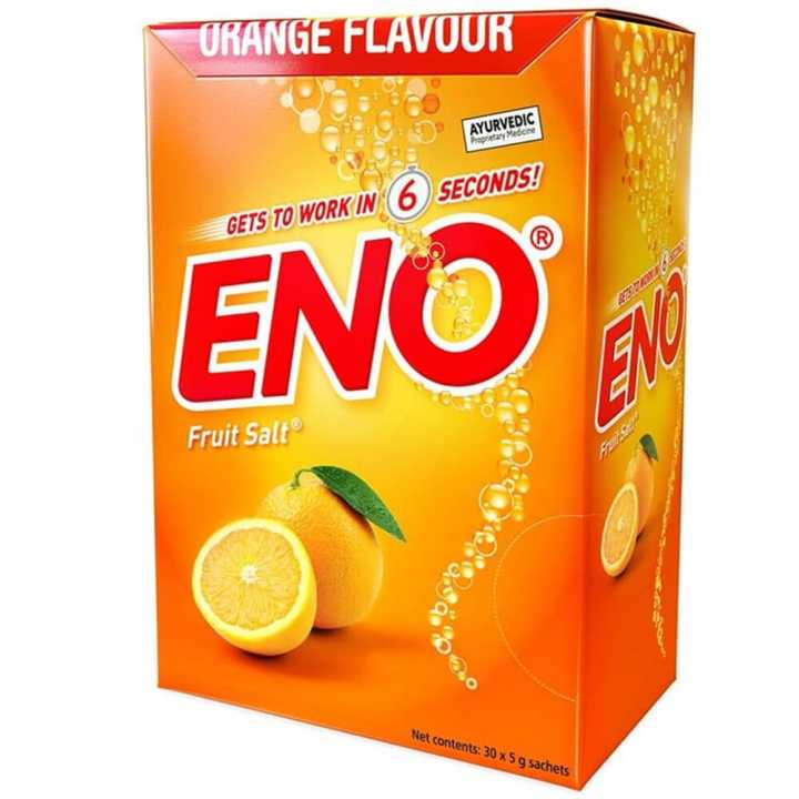 Eno Orange Flavour 30 Sachets - Effervescent Indigestion Relief Bundle