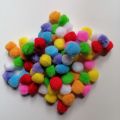 Soft Pom Pom Ball Medium Size Colourfull Craft Soft Balls. 