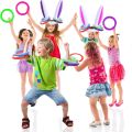 Easter Inflatable Bunny Ring Toss Game Easter Rabbit Ears Ring Toss Party Game Inflatable For Kid Birthday Party Favors. 