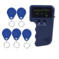 Handheld 125KHz RFID ID Card Writer Reader for Access Control with 5 Labels Supports EM4100/EM410X. 