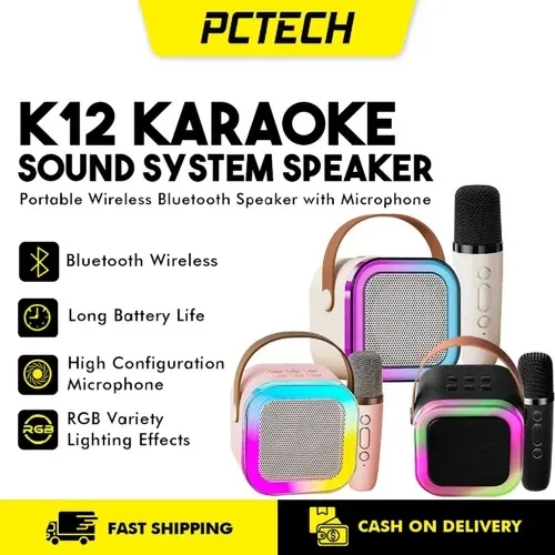 JBL RGB Wireless Karaoke Mic with Portable Bluetooth Speaker – Perfect for Singers