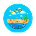 Outdoor Lawn Beach Animal Inflatable Water Spray Kids Sprinkler Play Pad Mat Kids Toddlers Fun Water Toys Blue. 