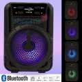 Bluetooth Rechargeable Speaker With FM Radio, TF Memory Card Reader and USB Pen Drive and AUX 1200mAh. 