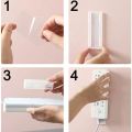 Socket Holder-Wall mounted Power Strip Socket Fixer, Self-Adhesive Plug Socket Strip Holder and Punch-Free Wall Socket sticker for Home and Office. 