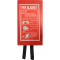 Fire Blanket - White - 1.0M X 1.0M - Emergency Fire Blanket Suppression Blanket, Home Fire Extinguisher Car, Emergency Blankets for Survival Blanket, Fire Blankets Emergency for People. 