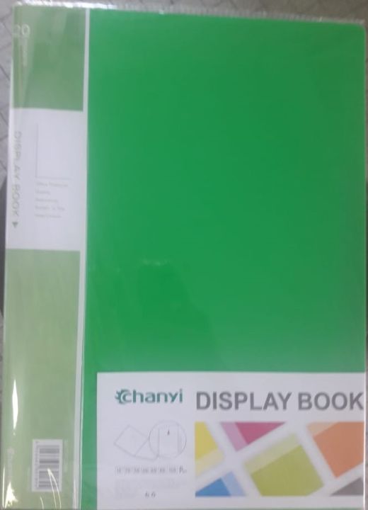 Clear Pocket File - 20 Pockets