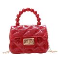 2024 Child Girl Gel Bag Popular Transparent and Cute Mini Bag Small Satchel Small Bag Super Popular Portable Net Red. 