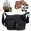 Men Canvas Bag Travel Hiking Cross Body Shoulder Bag Messenger Bag Crossbody Bag for Men. 