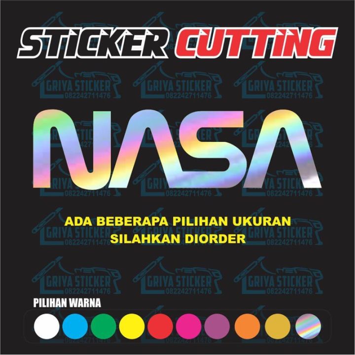 Nasa Sticker cutting viral Motorcycle Stickers
