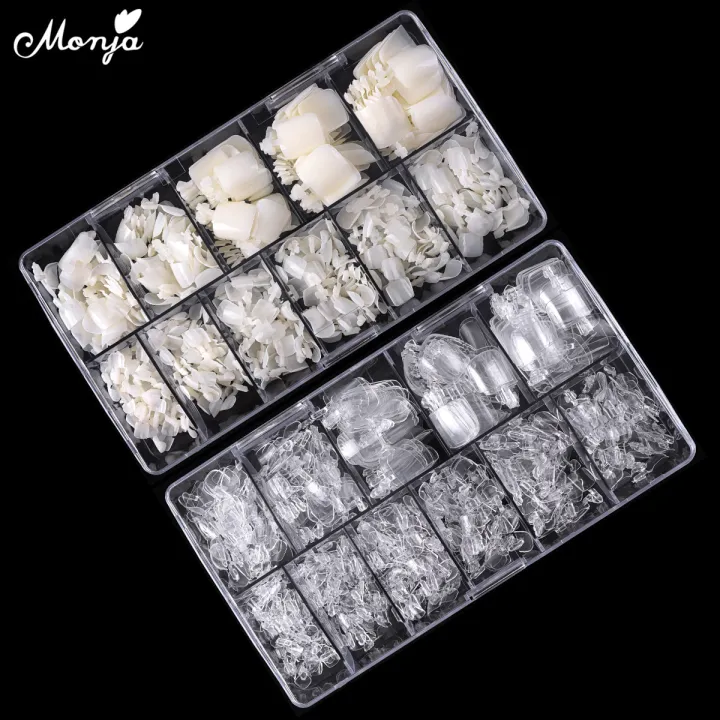 Monja%20550Pcs/Box%20False%20Toe%20Nails%20Full%20Cover%20Foot%20Nail%20Tips%20Acrylic%20Clear%20Natural%20Fake%20Nails%20Uv%20Gel%20Extension%20Manicure%20Tool%20-%20Image%205