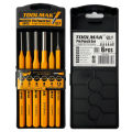 Professional Pin Punch Set 6 Pcs 150mm Made from CRV Steel - Used for punching out pins and dowels - Toolmak. 
