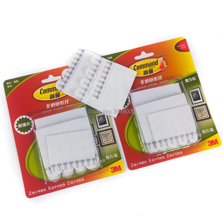 【HOT】 Value Pack x Command Damage-Free Picture&Frame Hanging Strips Wall Sticker Command Hook
