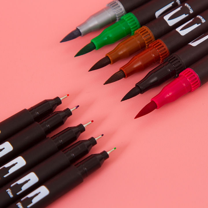 12%20Colors%20Dual%20Tip%20Brush%20Pens%20Art%20Markers%20Set%20Brush%20and%20Fine%20Tips%20Colored%20Pens%20for%20Children%20Adults%20Artists%20Drawing%20Sketching%20Coloring%20Calligraphy%20Hand%20Lettering%20Journaling%20Planner%20Art%20Projects%20-%20Image%203