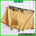 KuejutanOriginal Fashion Nova Ready Stock Mens Underwear Cotton Trend Hello Breathable Spender Lelaki Large Size Boxer Briefs for Men. 