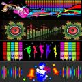Car Windshield LED Sound Activated Equalizer Car Neon EL Light Music Rhythm Flash Lamp Sticker Styling With Control Box-50x25cm. 