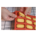 20-Piece French Pastry Mold Fish Jelly Rectangular Mold Gold Brick Cake Mold Baking Oven Home Use. 