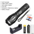 Portable Powerful Lamp XML-T6 Flashlight Linterna Torch Uses 18650 Chargeable Battery Outdoor Camp Tactics Flash Light. 