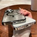 HOCE Clear HD Glass Magnetic Phone Cases For iPhone 13 14 15 Pro Max 14 15 Plus MagSafe Case PC Hard Transparent Back Cover. 