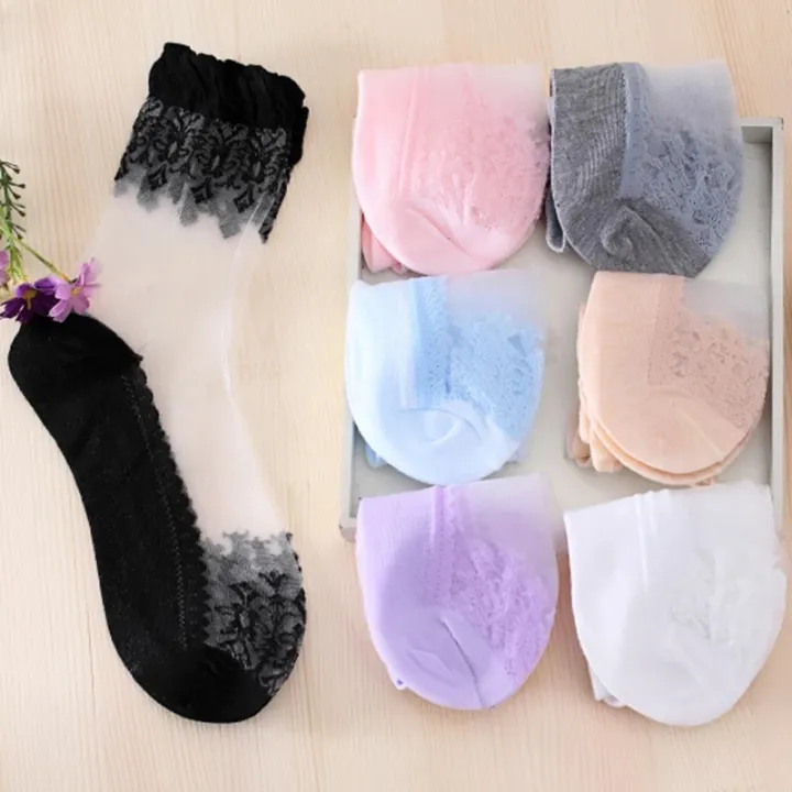 DaiShana%20Summer%20Ladies%20Lace%20Embroidery%20Silk%20Transparent%20Glass%20Crytal%20Stretch%20Women%20Socks%20breathable%20socks%20hot%20selling%201%20pair%20-%20Image%202