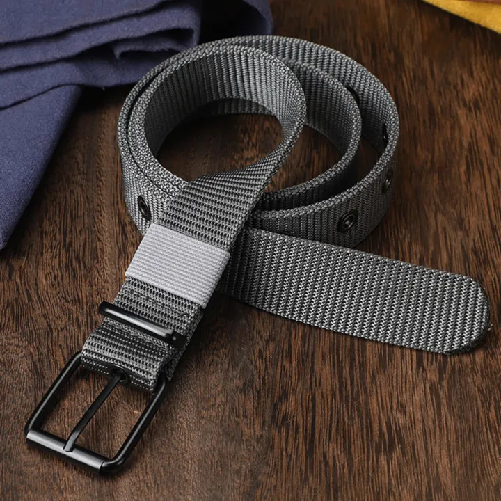 Multi-hole%20Canvas%20belt%20Comfortable%20Jeans%20waistband%20Stylish%20Braided%20belt%20Adjustable%20Pin%20buckle%20belt%20for%20wear%20Casual%20outings%20Jeans%20lovers%20Men's%20belts%20Fashion%20accessories%20-%20Image%203