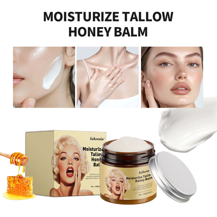 100g/3.5%200z.%20Moisturize%20Tallow%20Honey%20Balm%20Whipped%20Beef%20Tallow%20and%20Manuka%20Honey%20Balm%20Moisturizer%20Body%20Lotion%20Skin%20Care%20Lip%20Balm%20-%20Image%202