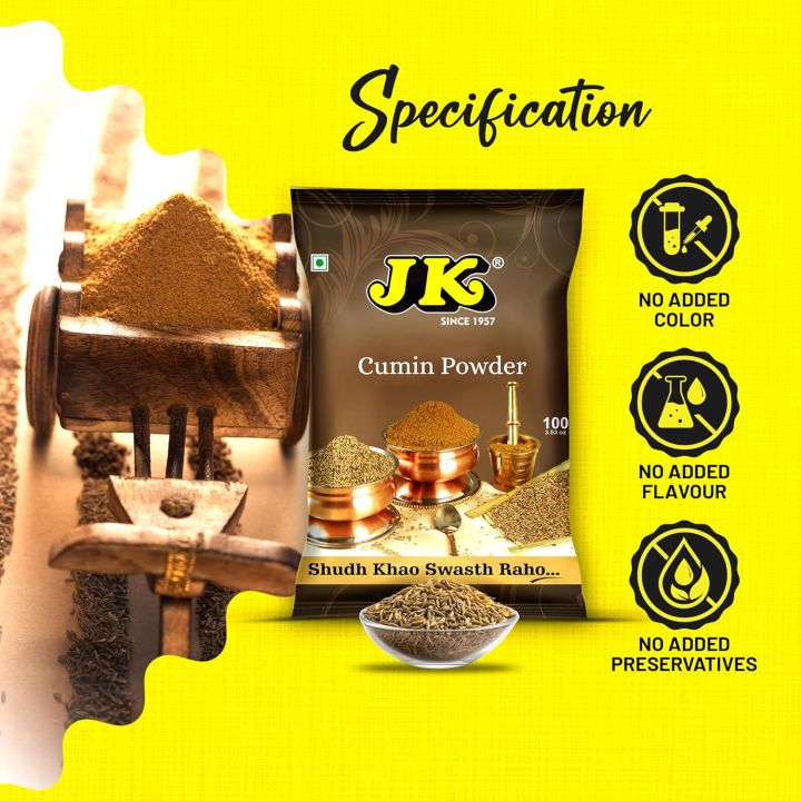 JK%20Jeera%20Powder,%20100g%20(Pack%20of%201)%20%7C%20Cumin%20Powder/Dhana%20Jeera/JIRA%20Powder%20%7C%20Indian%20Origin%20Spice%20%7C%20Natural%20%7C%20No%20Artificial%20Flavour%20Added%20FROM%20INDIA%20(SAM)%20-%20Image%203