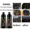 Black Hair Dye Shampoo White Hair Dye To Black Shampoo Activate Hair Follicle Melanin White Treatment 3 In 1 For Men Women. 