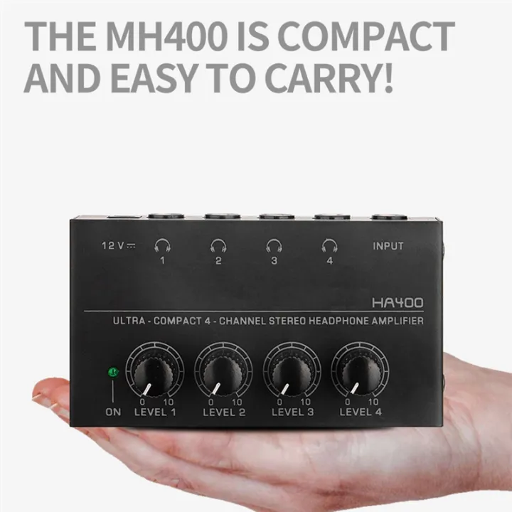 Black%20HA400%204-Way%20Monitor%20Headphone%20Amplifier%20Headphone%20Monitor%20Amplifier%20with%20US%20Plug%20AC100-240V%20-%20Image%207