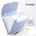 【HOT】 A4/A3/B5 Paper Multi-Function 13 Grids Folder Handheld File Folder Organ Organizer Storage Holder Office Document Storage Tools. 