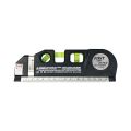 Laser Level Horizon Vertical Measure 8FT Aligner Standard and Metric Rulers Multipurpose Measure Level Laser Measure Tape Tools. 