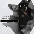 COROGI for Huawei Nova 8i Back Cover Luxury 6D Plating Frame Square Shiny Cases Camera Lens Protection Soft Silicone Protective Phone Case for Girl Boy. 