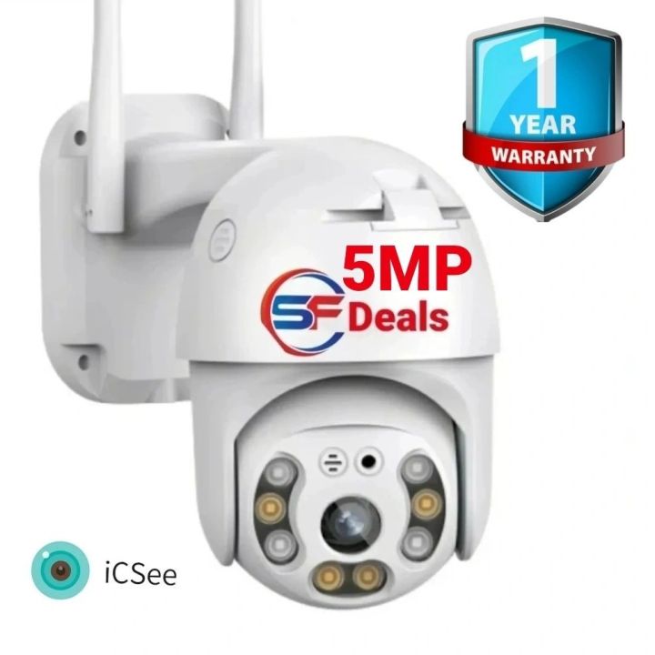 5MP HD PTZ IP Camera Wi-Fi Outdoor 1080P Wifi Security CCTV Camera AI Tracking Audio 4X Digital Zoom with Full HD