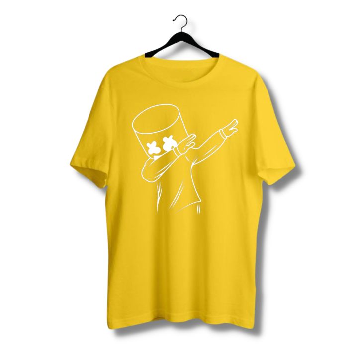 Marshmello dab Yellow Unisex Tshirt men women