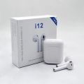 Premium Quality i12 TWS True Wireless Bluetooth Headset 5.0 Touch Control Earbuds for Android and iOS Mobile Phone. 