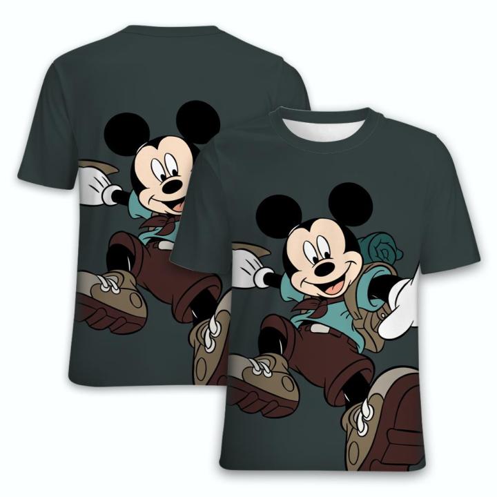 Disney%20T-shirt%20Mickey%20Minnie%20Mouse%20cartoon%203D%20printed%20clothing%20Men's%20and%20women's%20oversized%20T-shirt%20Children's%20T-shirt%20top%20-%20Image%204