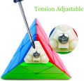 Pyramid Cube 3x3 High Speed Stickerless Triangle Puzzle - Multicolour. 