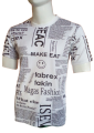 Newspaper Printed T Shirt for Men Large Black White. 