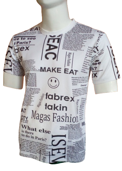 Newspaper%20Printed%20T%20Shirt%20for%20Men%20Large%20Black%20White%20-%20Image%203