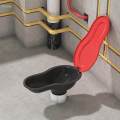 Temporary Toilet Squat Toilet for Decoration Construction Simple Urinal. 