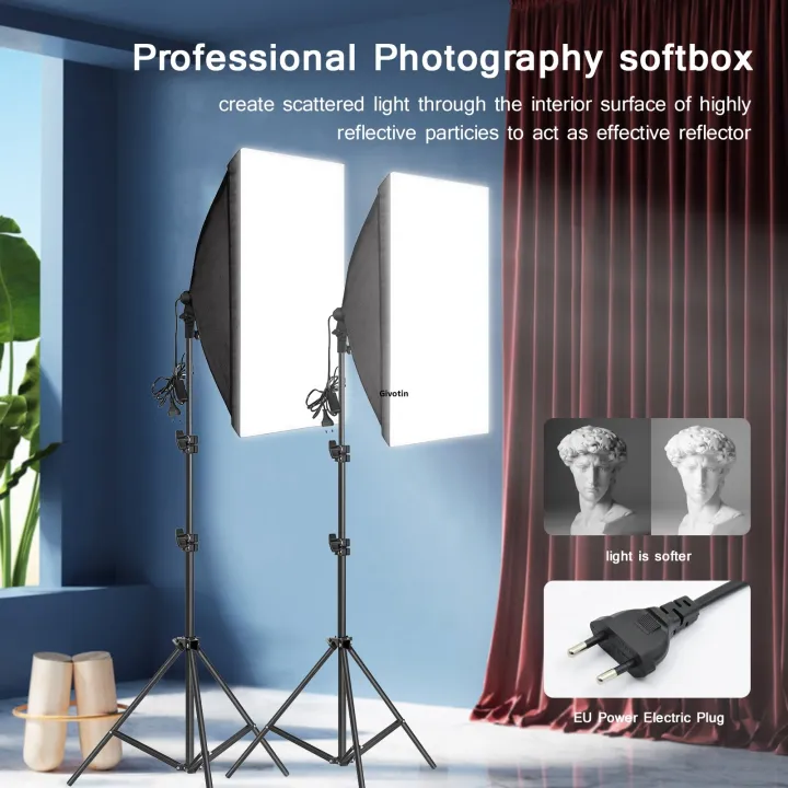 Professional%20Photography%20softbox%20Lighting%20soft%20box%20With%20Tripod%20E27%20Photographic%20Bulb%20Continuous%20Light%20System%20for%20Photo%20studio%20-%20Image%202