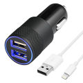 Universal 5V 2A DUAL USB Port(2 USB) Car Charger Vehicle Charging Kit for Mobile Phone. 
