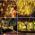 Romantic Patio Led Lamps Waterproof Falling Raindrop Fairy String Light Meteor Shower Rain Lights Wedding Dating Decro Accessories. 