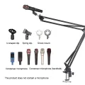 Firewings Microphone Scissor Arm Stand Bm800 Holder Tripod A Spider Cantilever Bracket Universal Shock Mount Mic. 